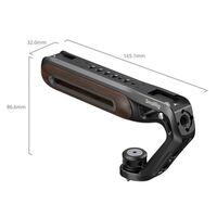 SmallRig 5252 oberer Griff aus Holz mit 1/4 -20 und ARRI 3/8 -16 Fixierschraube 