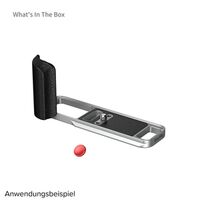 SmallRig 5447 L-förmige Montageplatte mit Silikongriff für FUJIFILM X-E5  silber