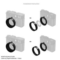 SmallRig Gegenlichtblende für FUJIFILM X half  schwarz