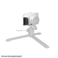 SmallRig L-förmige Montageplatte mit Silikongriff für FUJIFILM X half  silber