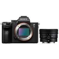 Sony Alpha 7 III (ILCE-7M3) Gehäuse + SEL 24mm f/2,8 G  schwarz-schwarz
