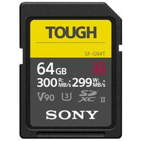 Sony Tough SDXC Class 10, UHS-II, U3, V90, 300 MB/s  64 GB