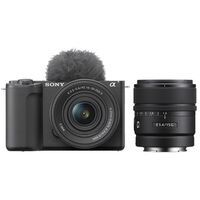Sony Vlog-Kamera Alpha ZV-E10 II + SEL 16-50mm PZ OSS II + SEL 15mm f/1.4 G 