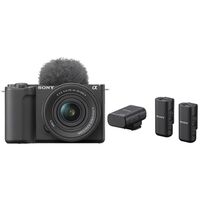 Sony Vlog-Kamera Alpha ZV-E10 II + SEL 16-50mm PZ OSS II + Mikrofonsystem ECM-W3 Duo 