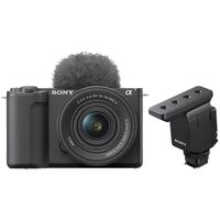 Sony Vlog-Kamera Alpha ZV-E10 II + SEL 16-50mm PZ OSS II + Shotgun Mikrofon ECM-B10 