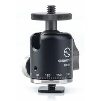 Sunwayfoto Kugelkopf Mini HB-01 inkl. Blitzschuhadapter 