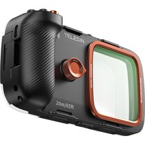 Telesin Smartphone Tauchgehäuse mit Tasten und Vakuumpumpe 