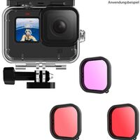 Telesin Wasserdichte Hülle+Tauchfilter-Set GoPro 13/12/11/10/9 