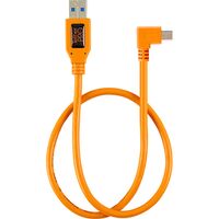 Tether Tools TetherPro USB-Datenkabel für USB 2.0 an Mini-B 5-pin rechtwinklig  50cm Orange