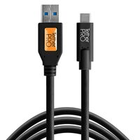 Tether Tools TetherPro USB-Datenkabel für USB 3.0 an USB-C -  gerader Stecker  schwarz 4,6m