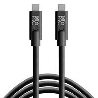Tether Tools TetherPro USB-Datenkabel für USB-C an USB-C - gerader Stecker  schwarz 4,6m