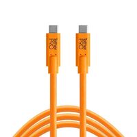Tether Tools TetherPro USB-Datenkabel für USB-C an USB-C, Länge 90 cm, Orange  schwarz 90cm