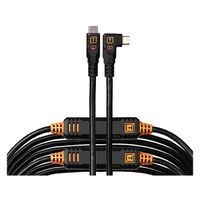 Tether Tools Tools TetherPro Optima 10G Datenkabel USB-C an USB-C rechtsgewinkelt - 9,4 m  schwarz