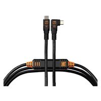 Tether Tools Tools TetherPro Optima 10G Datenkabel USB-C an USB-C rechtsgewinkelt - 4,6 m  schwarz