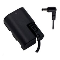 Tilta Canon LP-E6 Akku-Attrappe auf 5,5/2,5 mm DC-Stecker-Kabel 