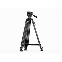Tilta CT08A 75mm Cine Fluid Head mit 2-stufiger One-Touch-Stativbeinen aus Kohlefaser (8KG)  Space Gray