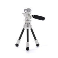 Tilta VT03 Tisch-Video-Fluidkopf mit 1-stufigen Carbonfaser-Stativbeinen (3KG)  schneeweiß