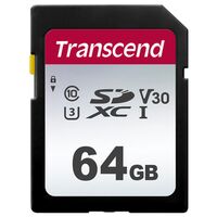 Transcend SDXC-Karte 300S UHS-I U1 V10 100/20MB/s   64 GB