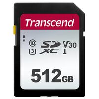 Transcend SDXC-Karte 300S UHS-I U3 V30 100/55MB/s  512 GB 
