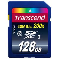 Transcend SDXC, Class10, UHS-I, 30 MB/s  128 GB 