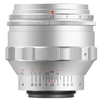 TTArtisan 75mm f/1,5  M 42 silber