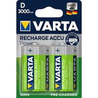 Varta Recharge Accu Power D 3000mAh  2er-Pack