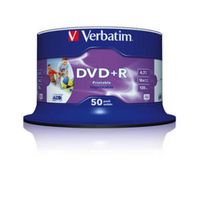 Verbatim DVD+R 16x Wide Printable 50x 