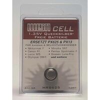 Weincell Knopfzelle MRB625 Zink/Luft Batterie (PX625 & PX13) 