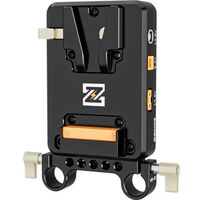 ZGCINE V-Mount Plate/Charger On 15mm Rod Mount (VM-VP2-K1) 