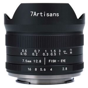 7Artisans 7,5mm f/2,8 II Fisheye  Fujifilm X