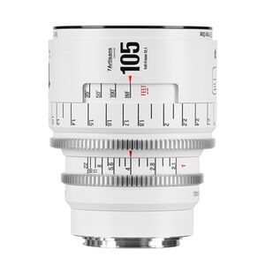 7Artisans Infinte 105mm T2.1  Canon EF weiß
