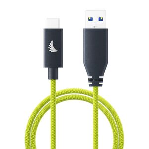 Angelbird USB-A To C 3.2 Solid Flex Cable Lime  32 cm / 1 ft