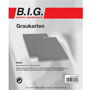 B.I.G. Graukarten-Set 2St.  2x 10x12cm