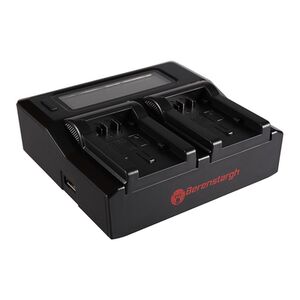 Berenstargh Dual LCD Ladegerät Panasonic  VW-VBK180/VBK360/VBT190/VBT380, 4.2V