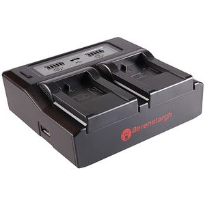 Berenstargh Dual LCD Ladegerät Sony NP-FM50/VW-VBD1/BN-V607U, 8.4V  NP-FM50/VW-VBD1/BN-V607U, 8.4V