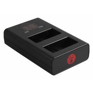 Berenstargh Dual LCD USB Ladegerät f. Panasonic  BLC12, 500mA, 8.4V