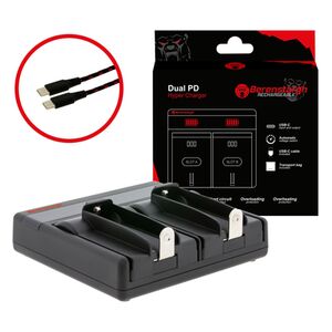 Berenstargh Dual PD Hyper Ladegerät / USB-C in/out - Verpackung beschädigt 