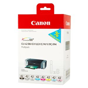Canon CLI-42 Multipack BK/C/M/Y/PM/PC/GY/LGY für Pixma Pro-100s 