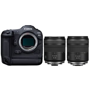 Canon EOS R3 Gehäuse + RF 16-28mm f/2,8 IS STM + RF 28-70mm f/2,8 IS STM 