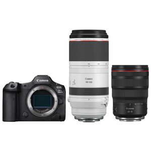 Canon EOS R5 Mark II + RF 24-70mm f/2,8 L IS USM + RF 100-500mm f/4.5-7.1 L IS USM 