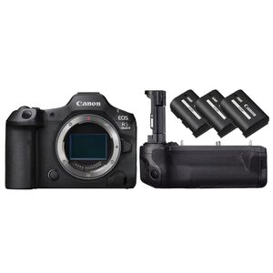 Canon EOS R5 Mark II + BG-R20EP Akkugriff mit LAN + 3 Akku LP-E6P 