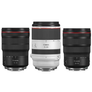 Canon Objektivset Trinity RF 15-35mm f/2,8 L IS USM + RF 24-70mm f/2,8 L IS USM + RF 70-200mm f/2,8 L IS USM 