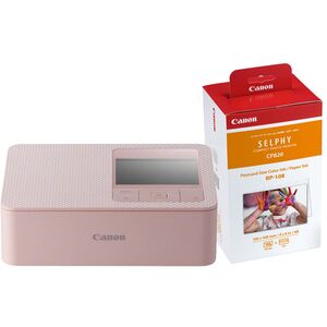 Canon Selphy CP1500 Drucker + Papier RP-108 10x15 (108 Blatt)  pink
