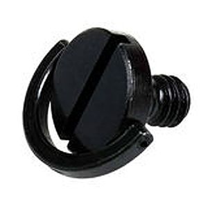 Caruba 1/4 Gewindeschraube mit D-Ring  schwarz