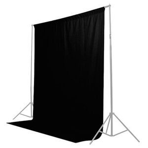 Caruba Hintergrundtuch  2x3m Schwarz