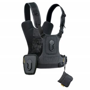 Cotton Carrier Camera Harness-2 G3 - Brustgeschirr als Tragesystem für 2 Kameras  Charcoal