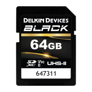 Delkin BLACK UHS-II Rugged SD Card (V90)  64 GB