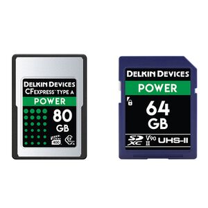 Delkin POWER CFexpress™ Type A Memory Card Bundle - 80 GB CFeA + 64 GB SD V90 