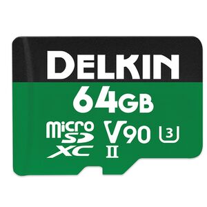 Delkin POWER UHS-II (V90) microSD Memory Card  64 GB