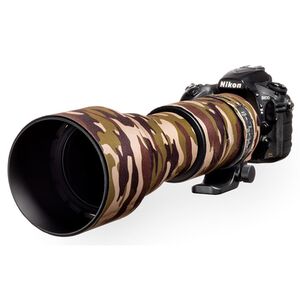 EasyCover Lens Oak Objektivschutz für Sigma 150-600mm f/5-6.3 DG OS HSM Contemporary  braun-camouflage
